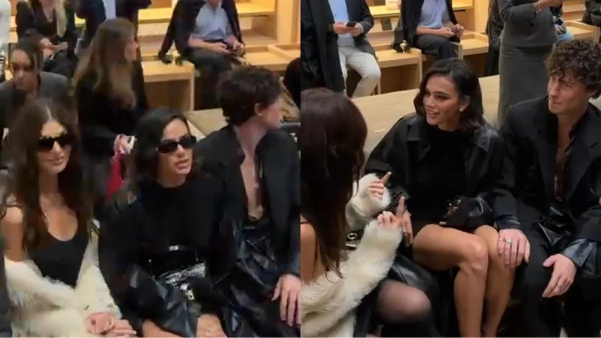 Bruna Marquezine e Shawn Mendes vão a desfile da Gucci em Milão