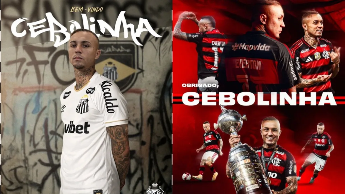 Everton Cebolinha deixa o Flamengo e firma vínculo com o Santos até 2026