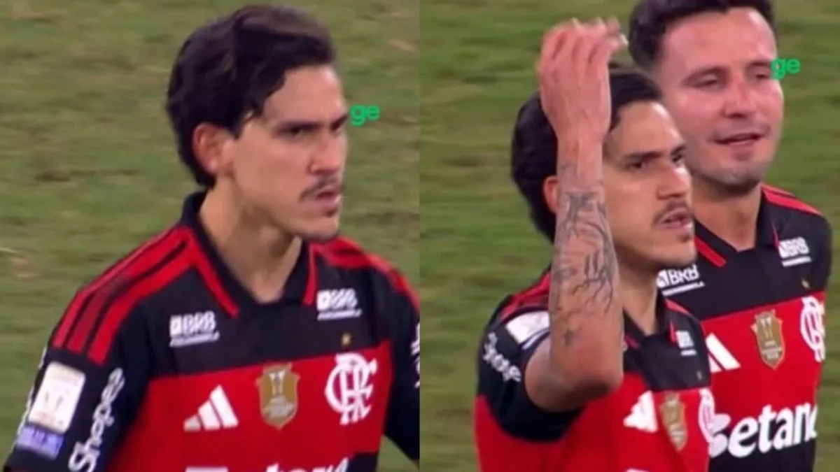 Pedro demonstra irritação ao ser substituído após marcar pelo Flamengo