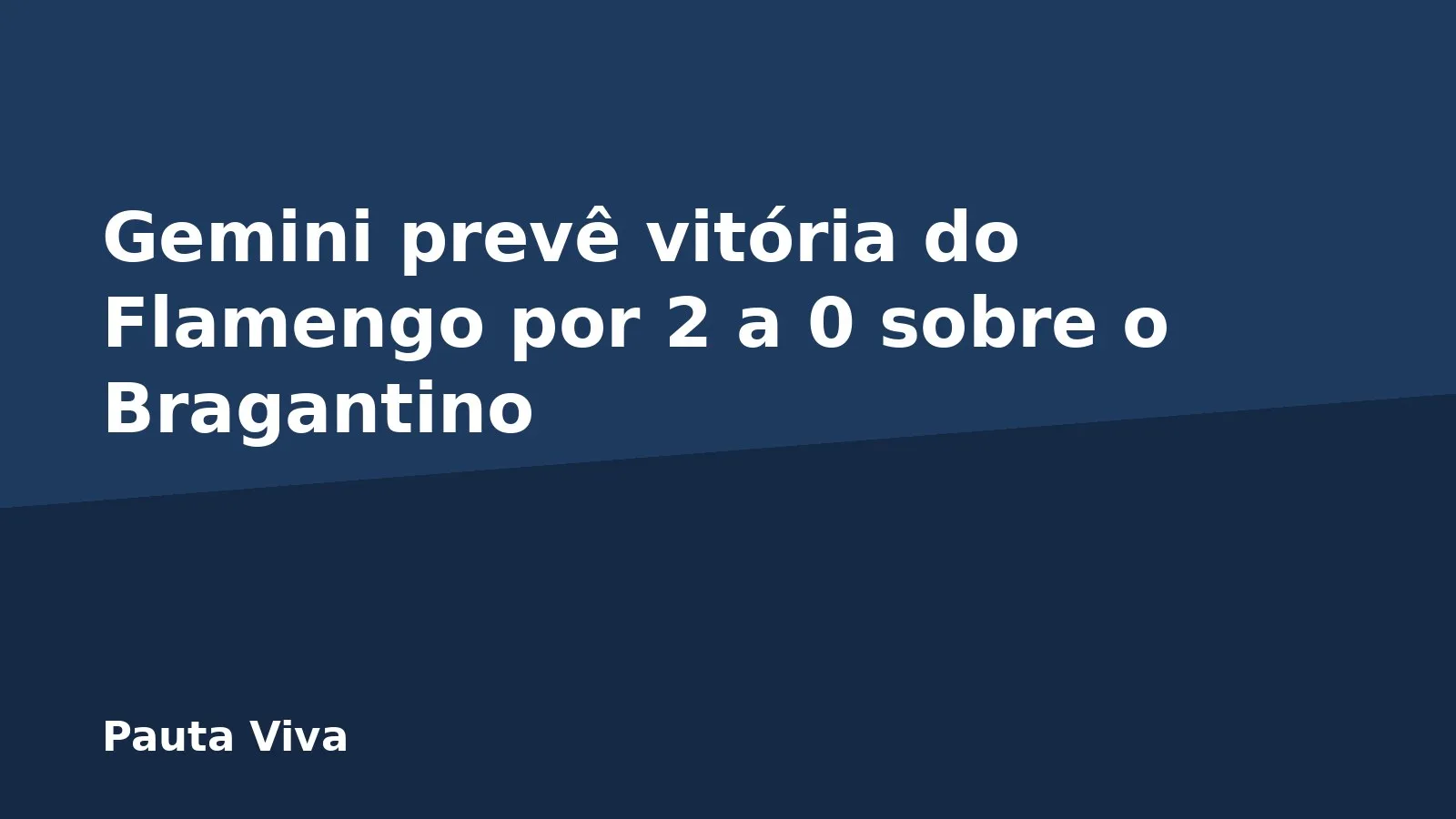Gemini prevê vitória do Flamengo por 2 a 0 sobre o Bragantino