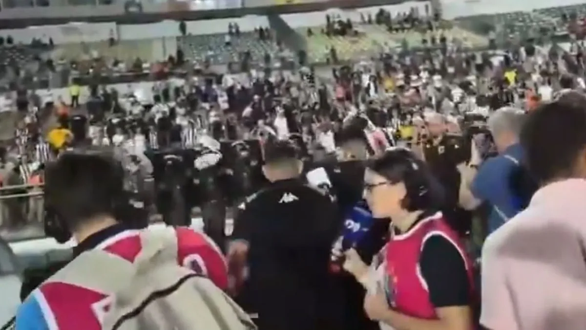 Henrique Dourado é atingido por garrafa após empate do Botafogo-PB