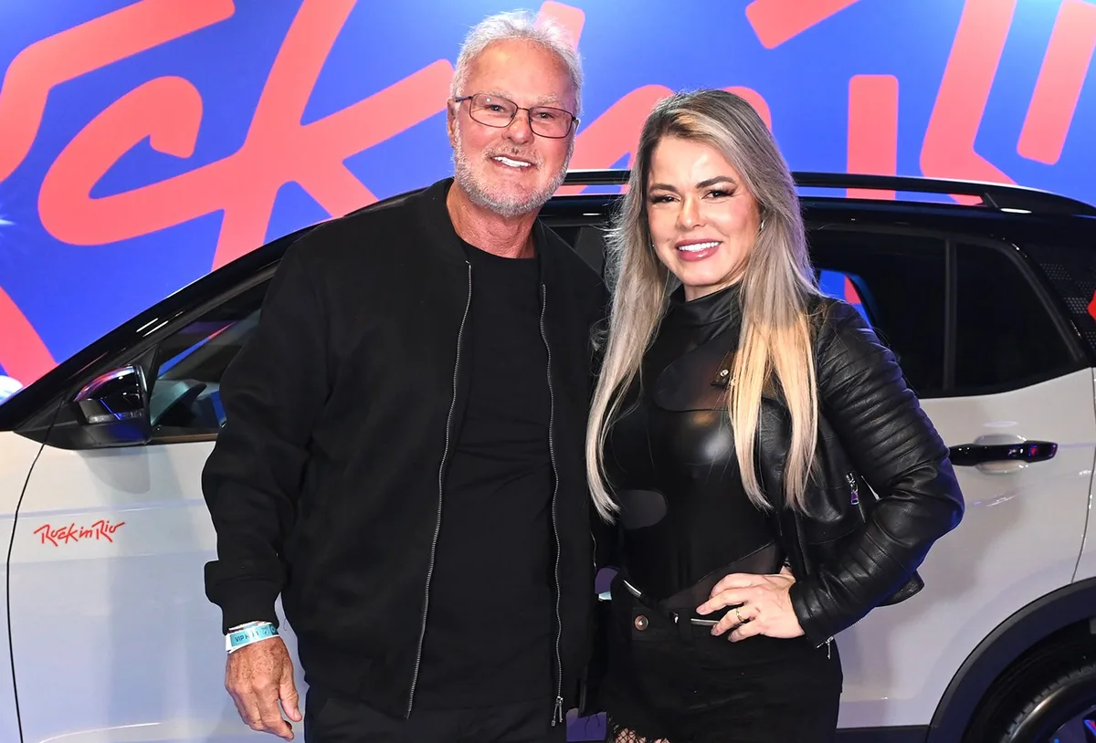 Kadu Moliterno aparece com Cristianne no Rock in Rio