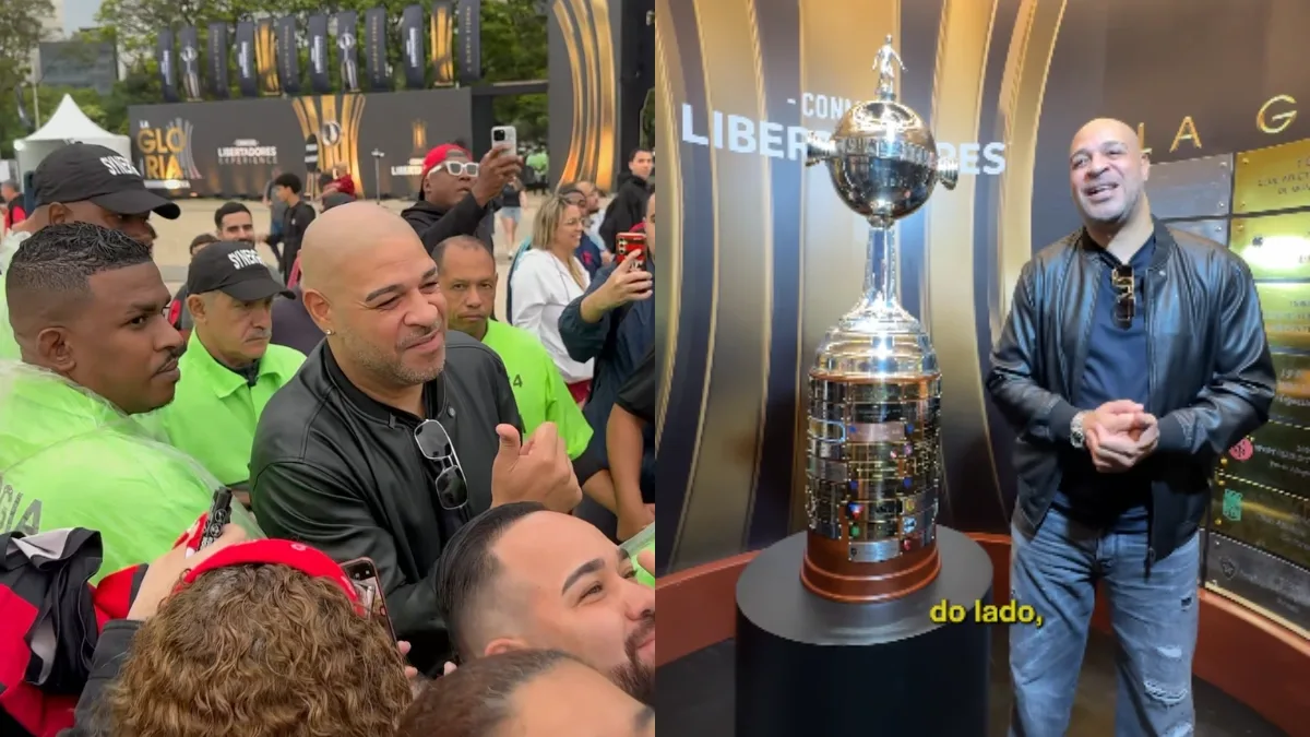 Adriano Imperador participa de evento no Rio e projeta vitória do Flamengo