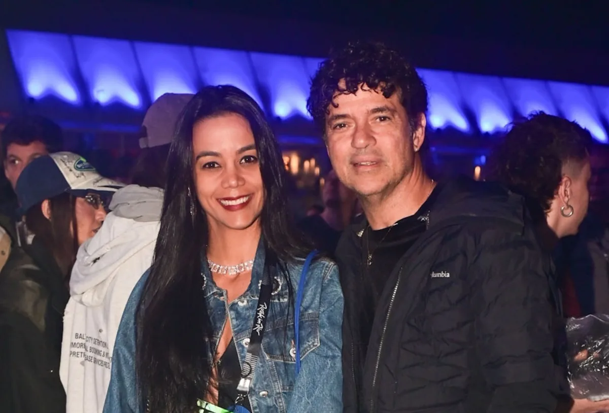 Jorge Vercillo é fotografado com Martha Suarez no Rock in Rio