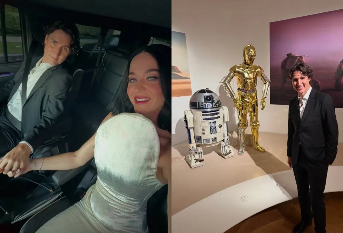 Katy Perry publica registros com Justin Trudeau em museu de George Lucas