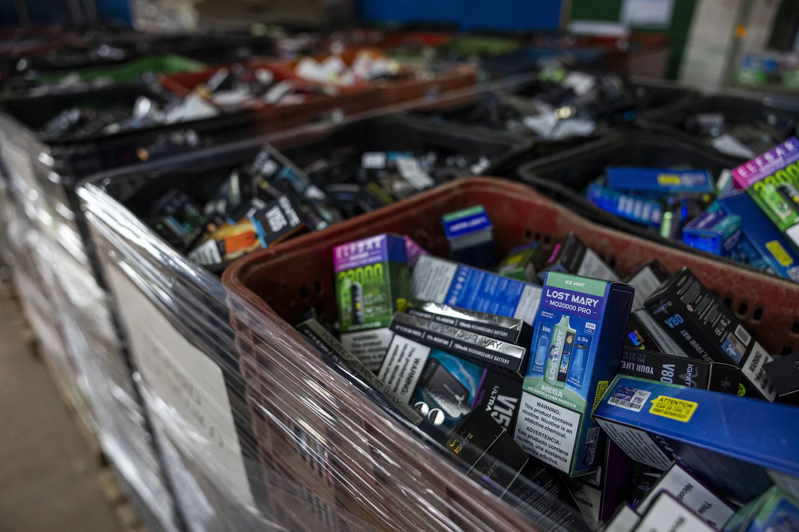 Apreensões de cigarros eletrônicos chegam perto de R$ 200 milhões em 2024