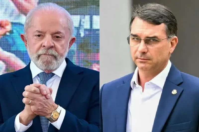 Lula aparece à frente de Flávio Bolsonaro no voto espontâneo, aponta pesquisa