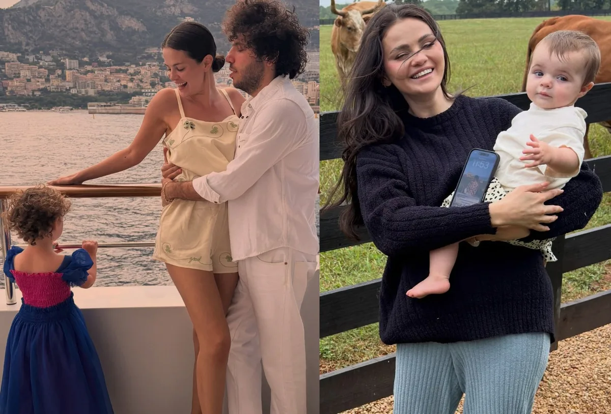 Selena Gomez compartilha fotos com cabelo longo e liso e ao lado de crianças