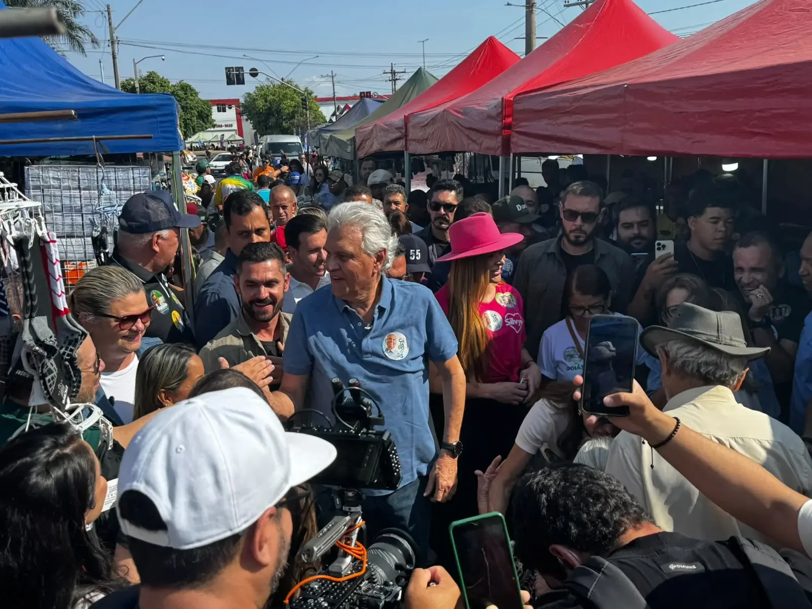 Caiado participa de caminhada em Aparecida de Goiânia neste domingo