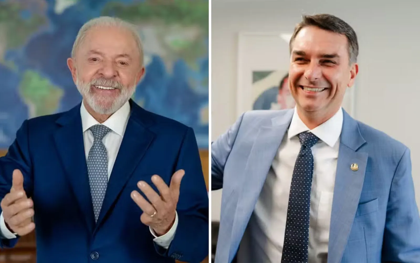 Pesquisa mostra diferenças entre grupos no confronto Lula e Flávio Bolsonaro