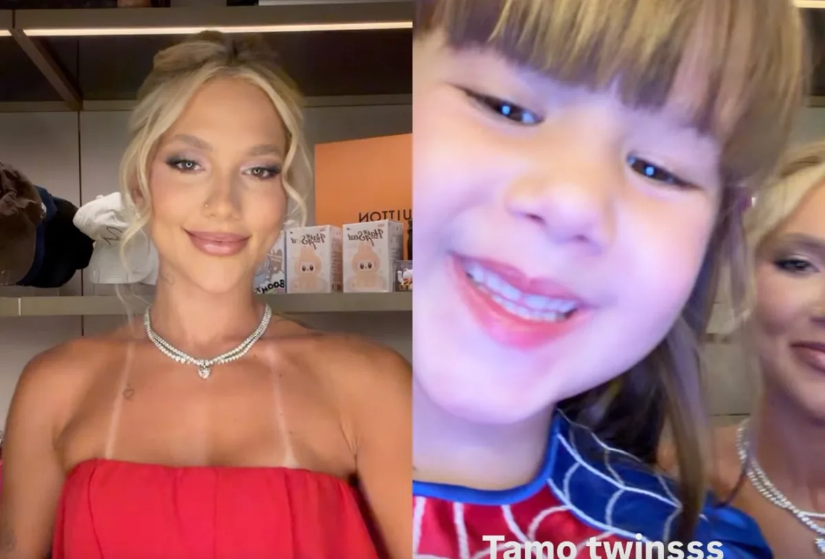Virginia Fonseca escolhe vestido vermelho para aniversário de José Leonardo