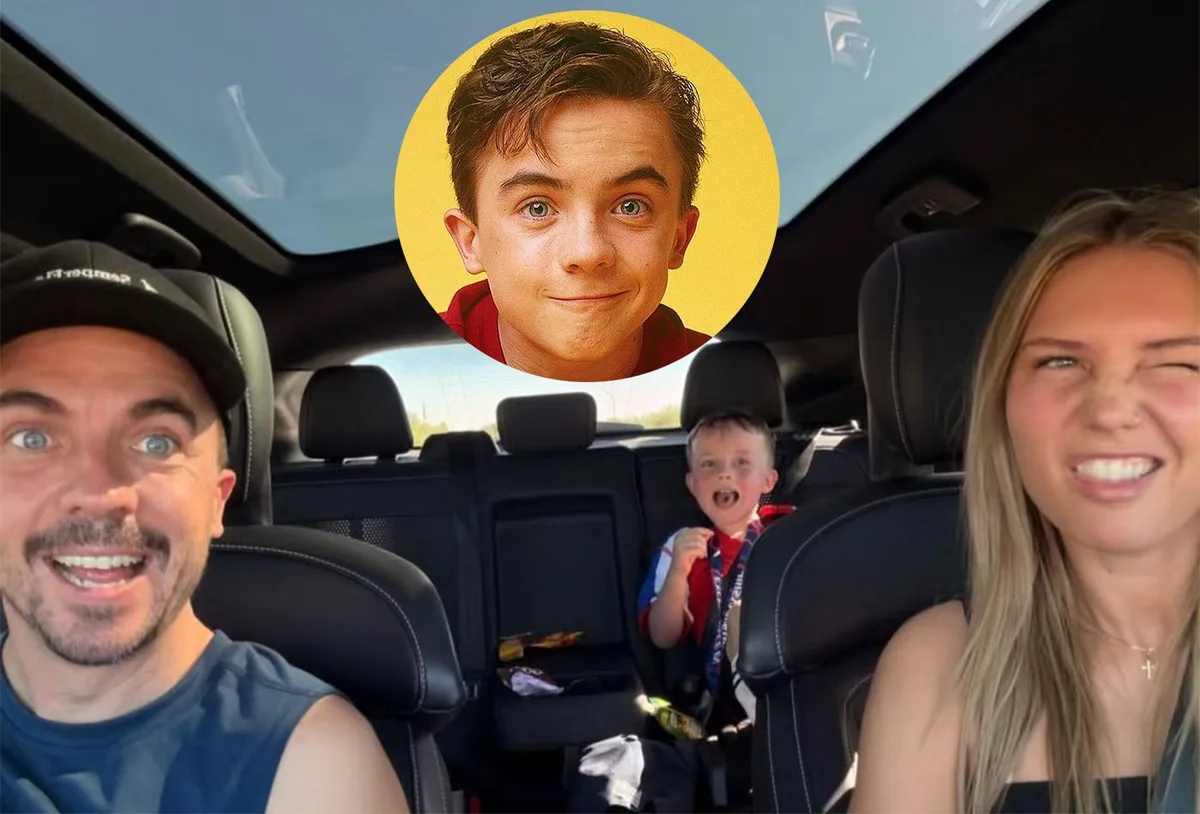 Frankie Muniz aparece com Paige Price em partida do filho após desabafo