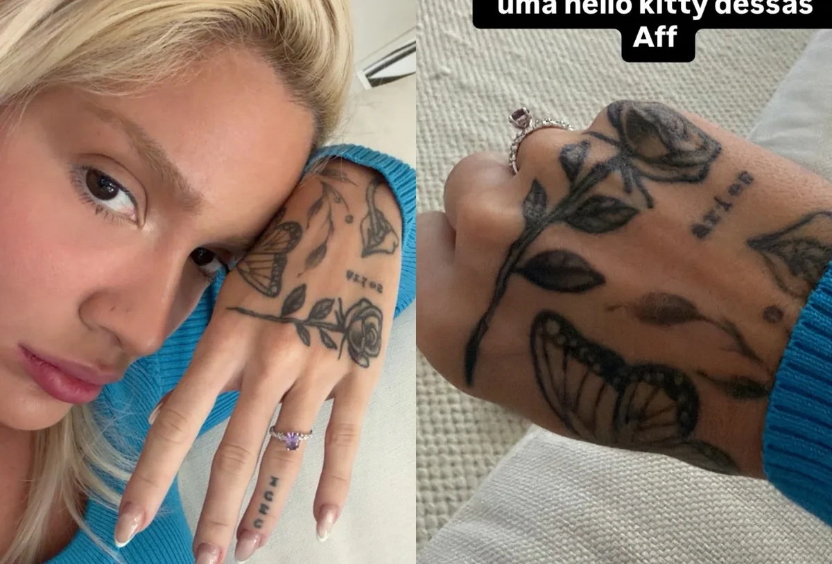Karoline Lima diz que se arrepende de tatuagens nas mãos