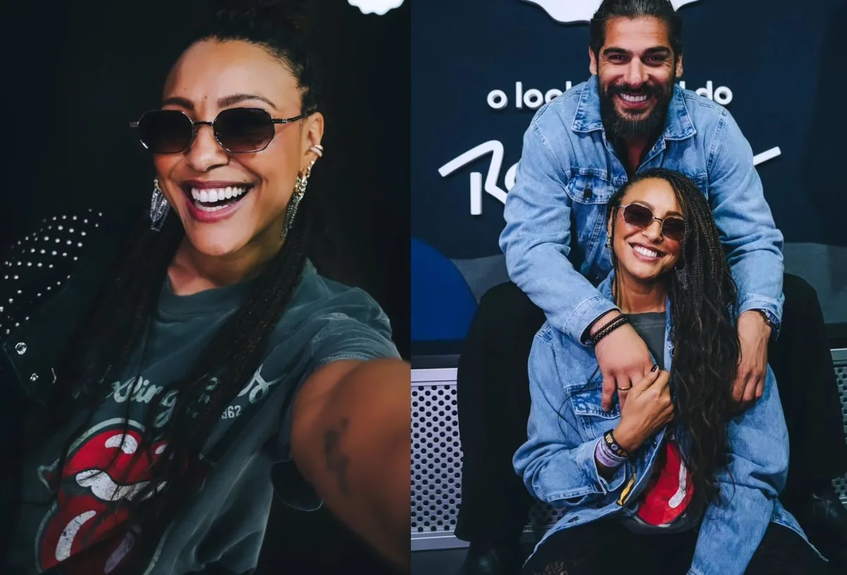 Sheron Menezzes celebra 15 anos desde encontro com marido no Rock in Rio