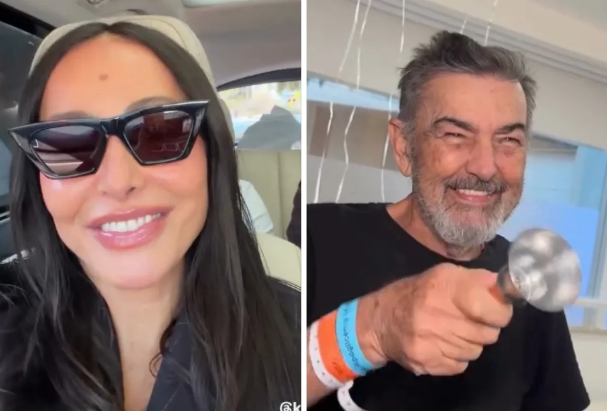 Sabrina Sato celebra fim do tratamento do pai contra o câncer
