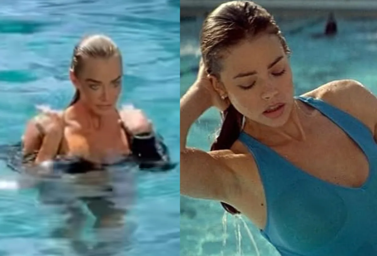 Denise Richards responde se repetiria cena de piscina de filme de 1998