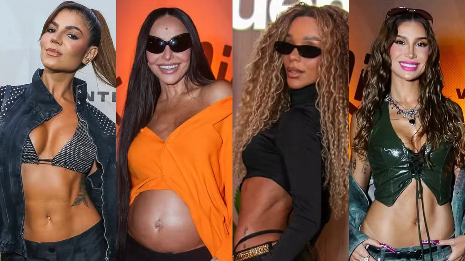 Produções com croppeds e corsets marcam noite de celebridades no Rock in Rio
