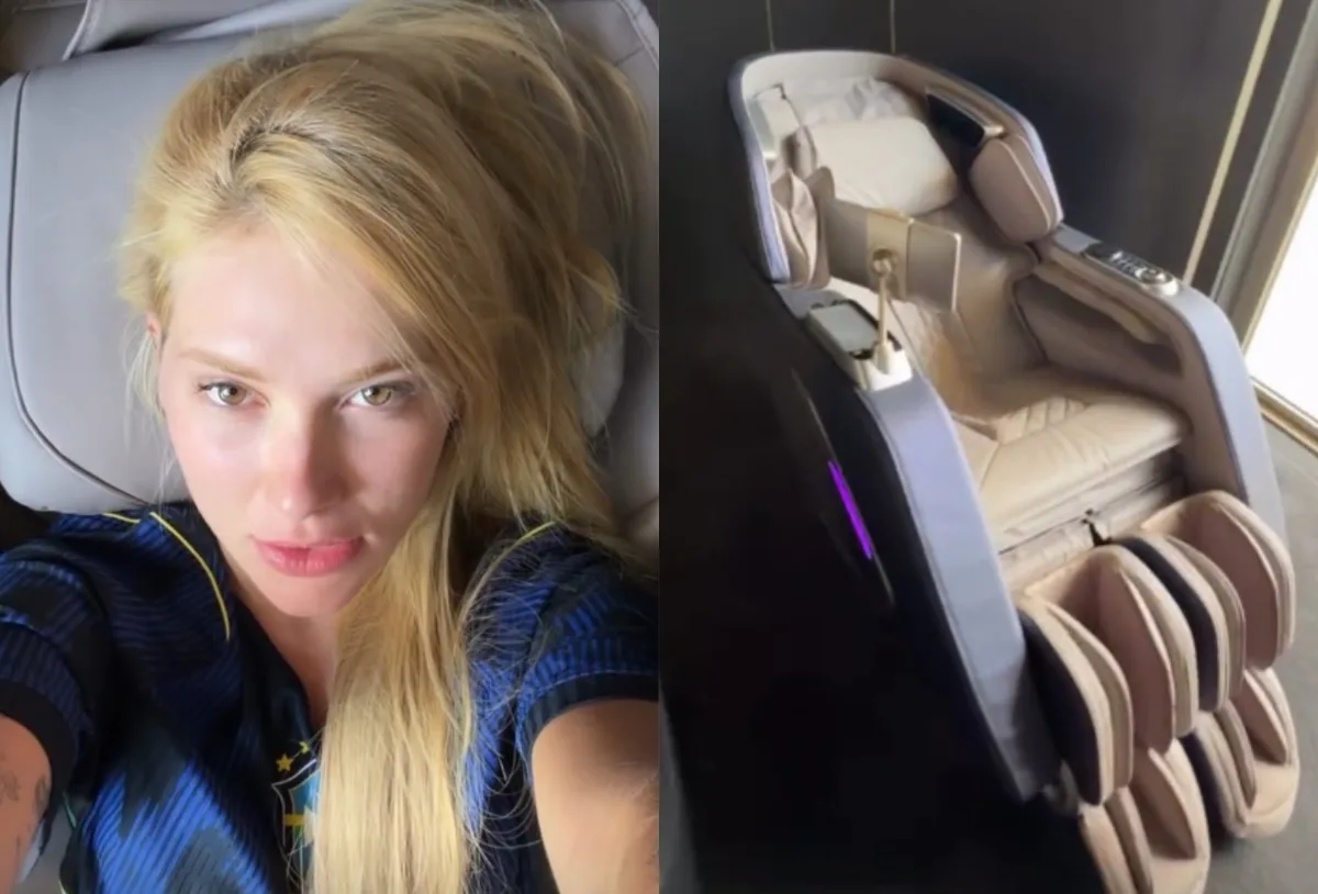 Virginia Fonseca apresenta poltrona de massagem de R$ 46 mil em Goiânia