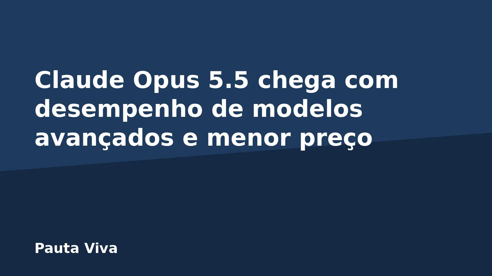 Claude Opus 5.5 chega com desempenho de modelos avançados e menor preço