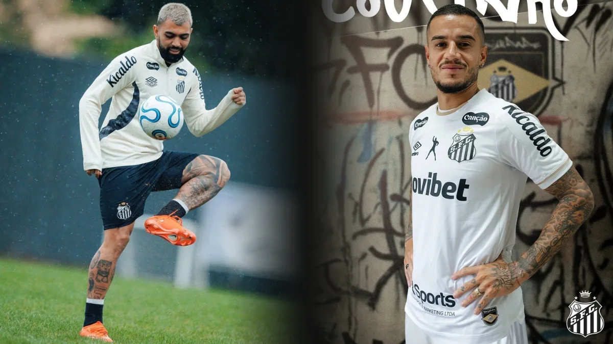 Gabigol usa música de torcedores do Vasco para provocar rival após chegada de Coutinho ao Santos