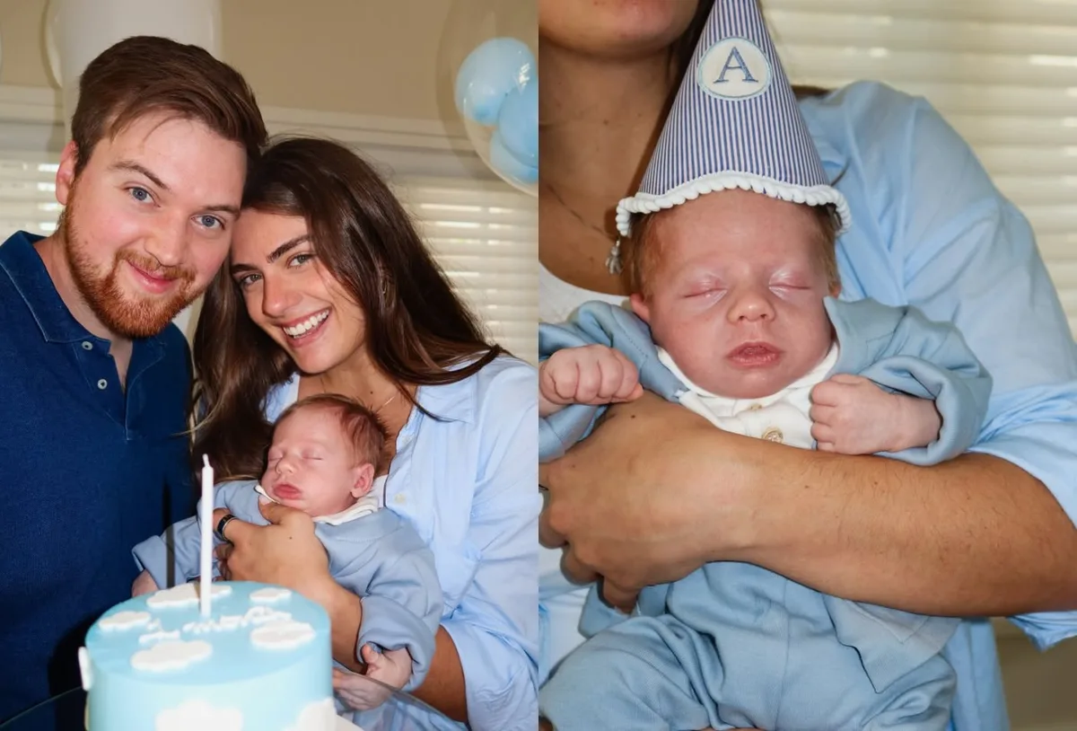 Luma Cesar celebra um mês de vida do filho Arthur com decoração temática