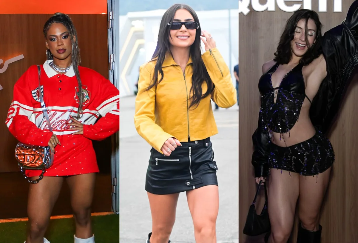 Famosas apostam em minissaias e shorts no segundo dia do Rock in Rio