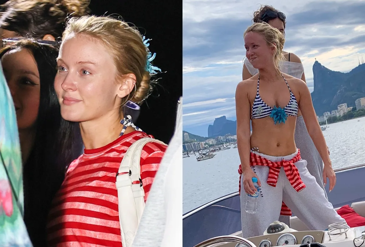 Zara Larsson passeia de barco no Rio antes de apresentação no Rock in Rio