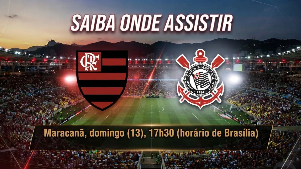 Flamengo e Corinthians se enfrentam pelo Brasileirão com transmissão na Globo