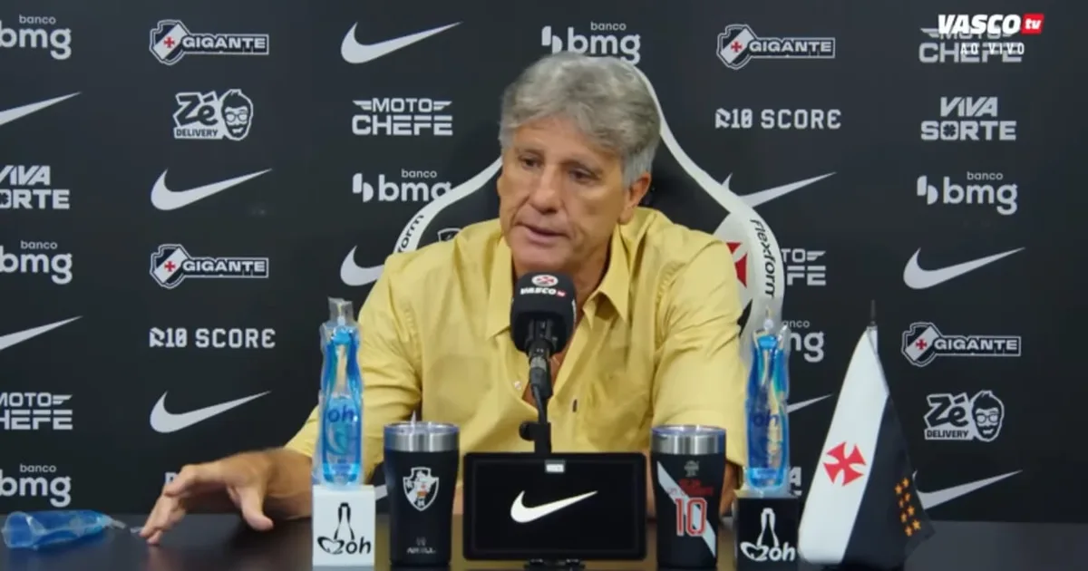 Derrota para o Vasco amplia pressão sobre Luís Castro no Grêmio