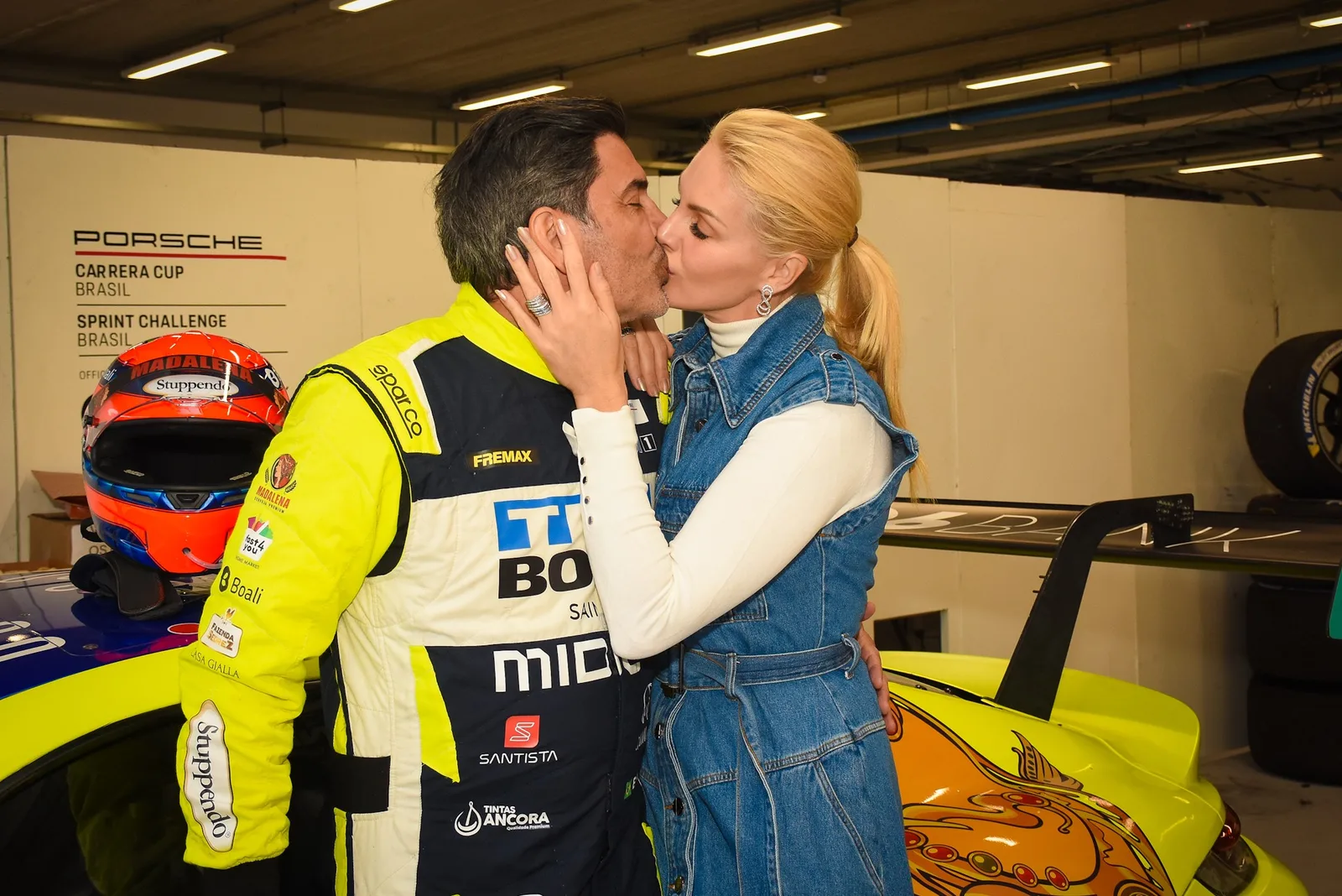 Ana Hickmann acompanha Edu Guedes em corrida antes do casamento