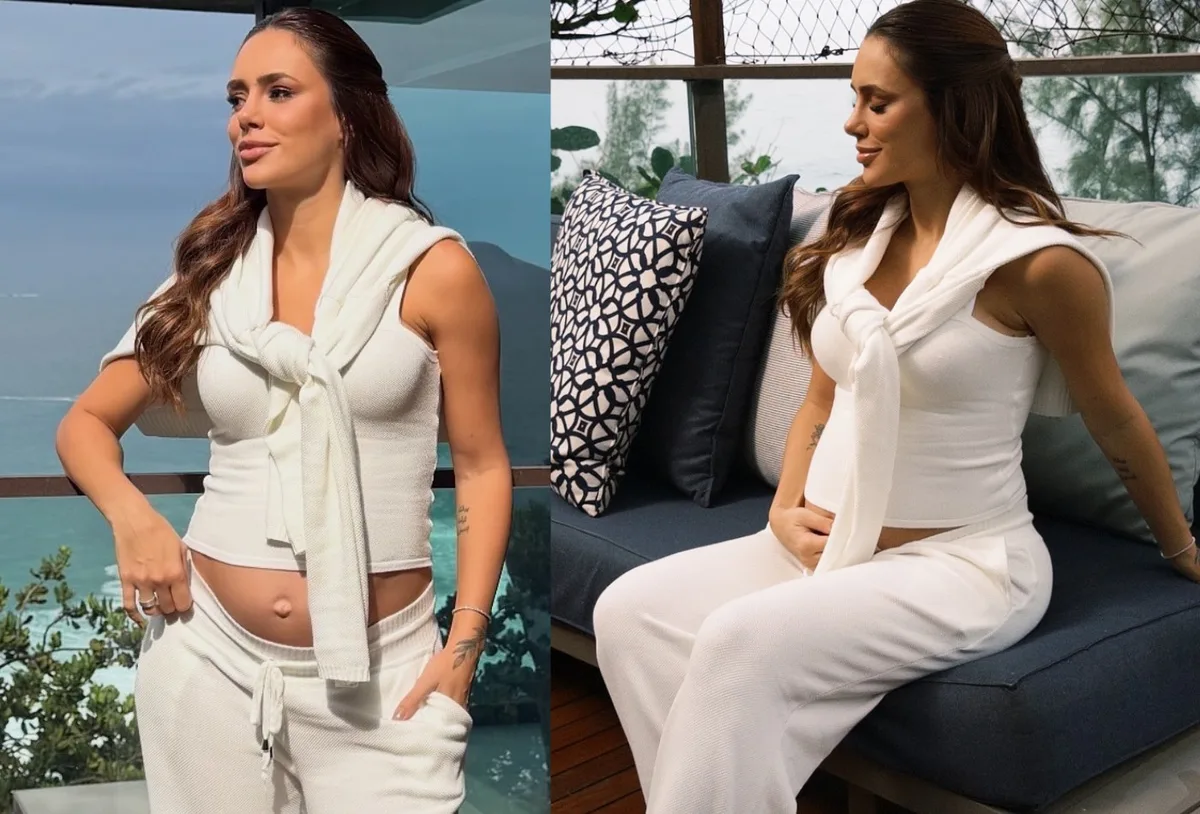 Bruna Biancardi grava programa no Rio e destaca gravidez nas redes
