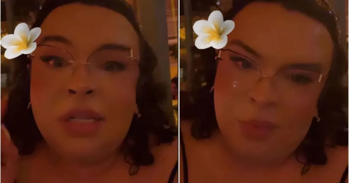 Rainha Matos relata choro após discussão com influenciador em festa