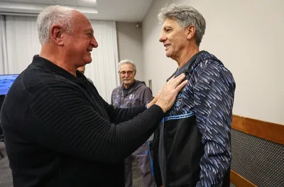 Felipão e Renato comandam o Grêmio contra o Botafogo nesta quarta-feira