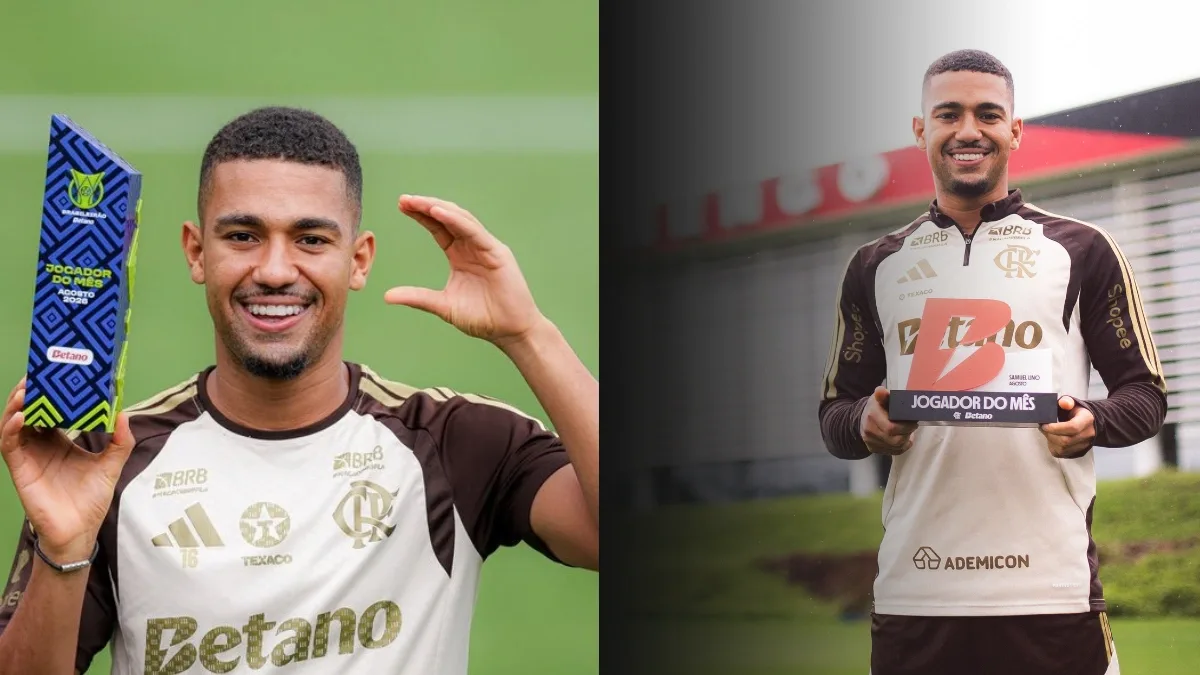 Samuel Lino é eleito Jogador do Mês de agosto do Brasileirão