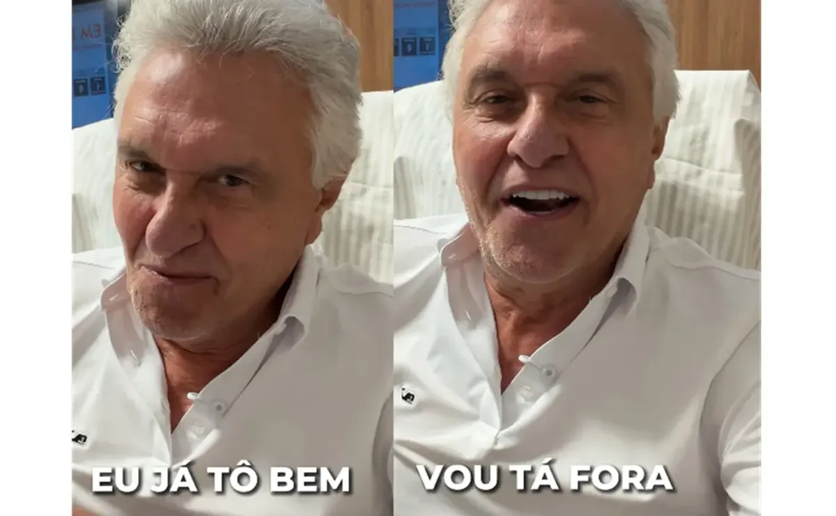 Hospital informa boa evolução de Ronaldo Caiado durante tratamento de pneumonia