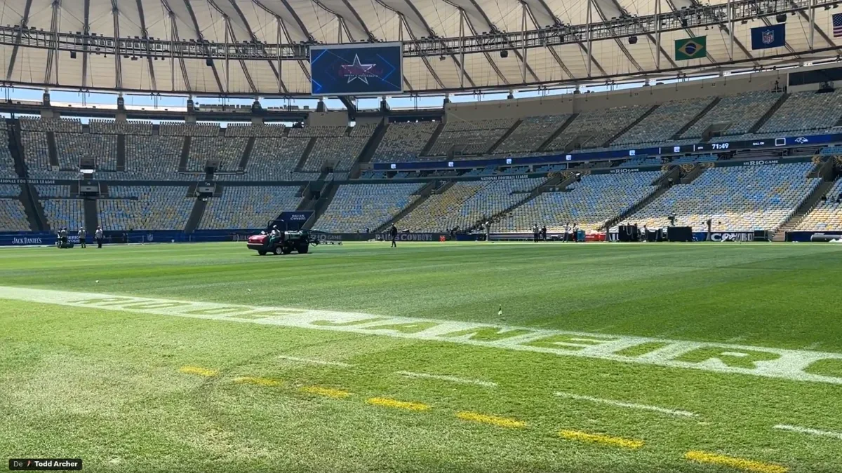 Maracanã recebe reforço híbrido no gramado antes de jogo da NFL