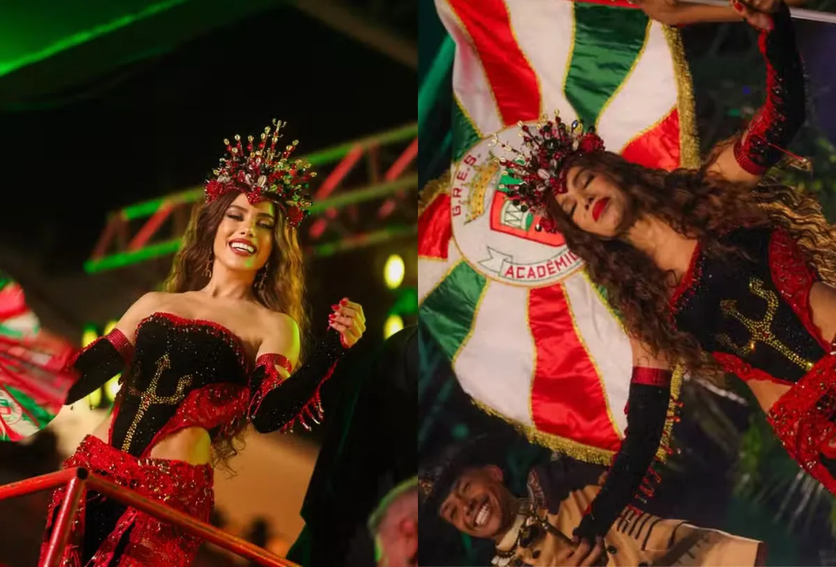 Anitta celebra coroação na Grande Rio e recebe comentário de Danilo Mesquita