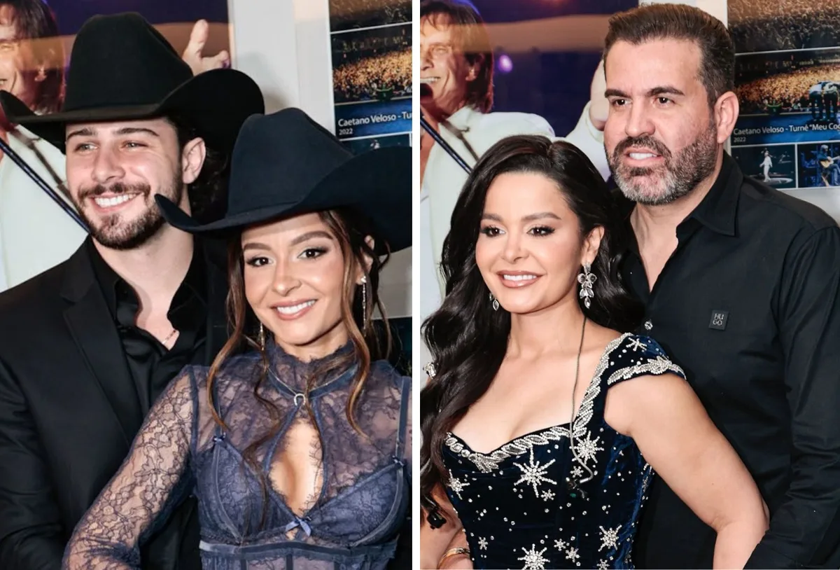 Maiara e Maraisa aparecem com os parceiros antes de show em São Paulo