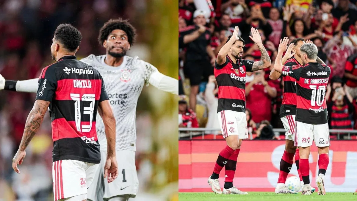 Hugo Souza elogia Flamengo após derrota do Corinthians por 2 a 1