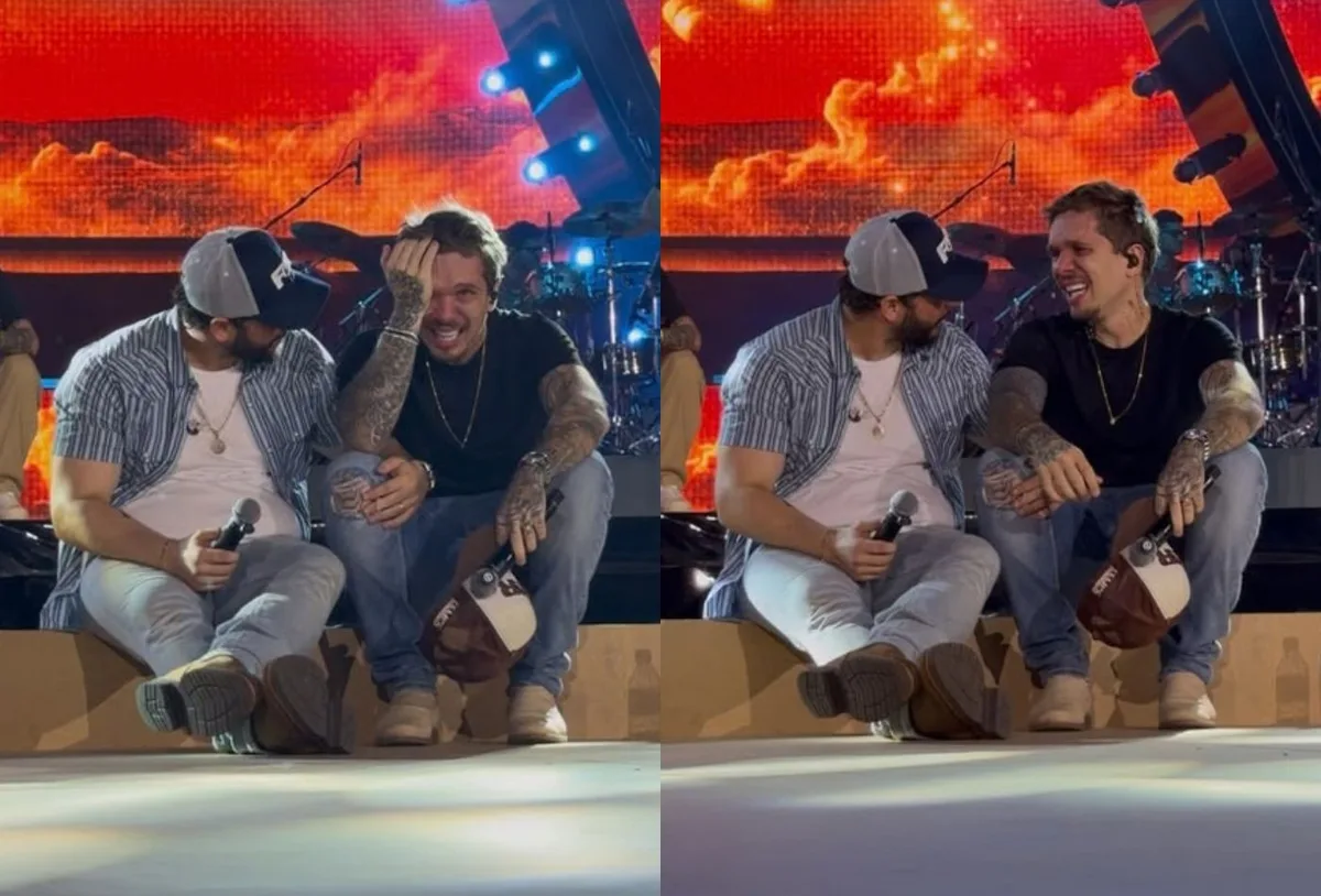 Felipe & Rodrigo se emocionam antes de gravação de audiovisual em Brasília