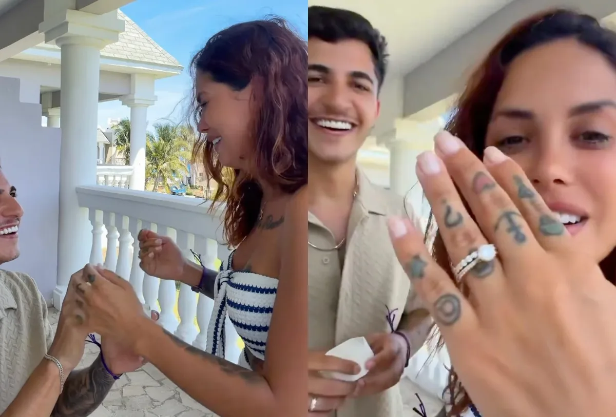 Tati Zaqui fica noiva após pedido surpresa durante gravação de vídeo