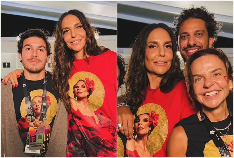 Ivete Sangalo aparece ao lado do namorado nos bastidores do Rock in Rio