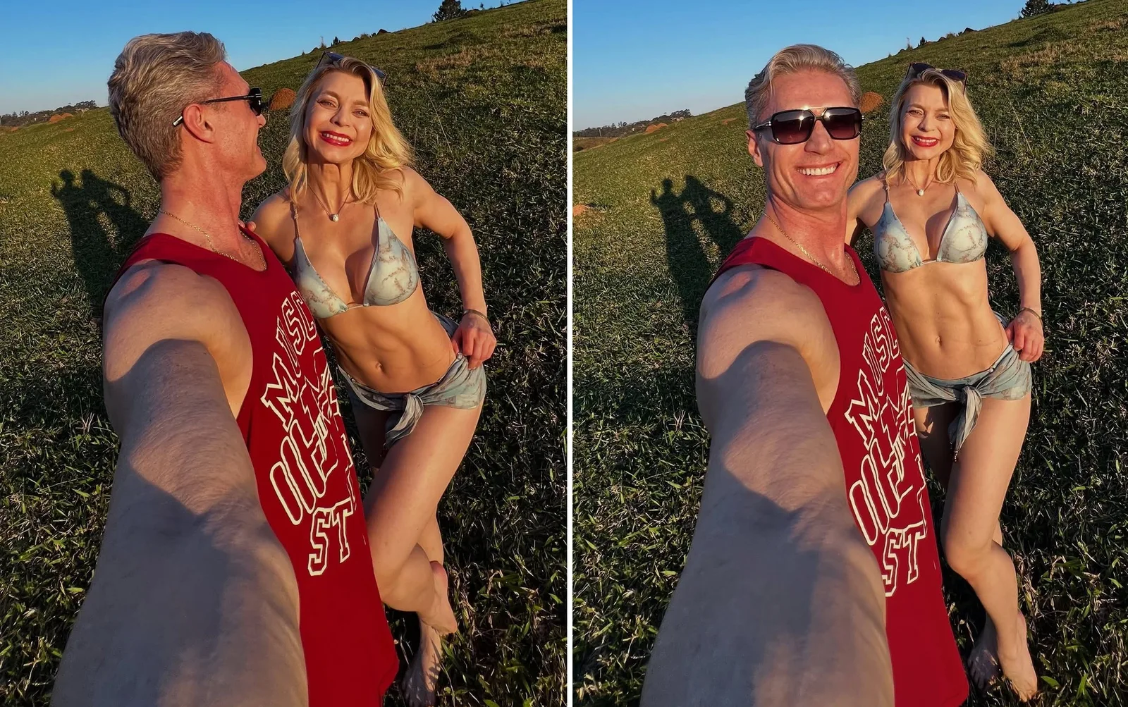 André Segatti publica selfies com a esposa e declara amor nas redes