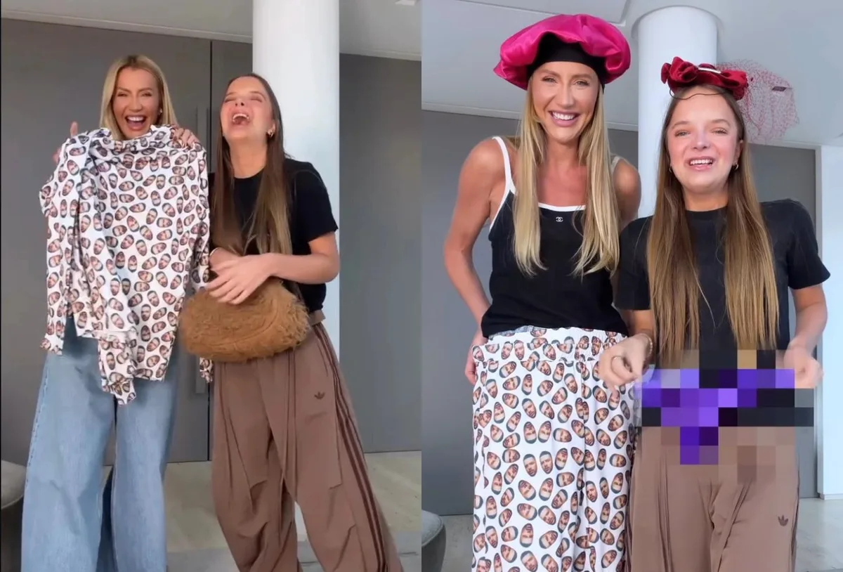 Rafaella Justus e Ana Paula Siebert trocam escolhas de roupas em vídeo