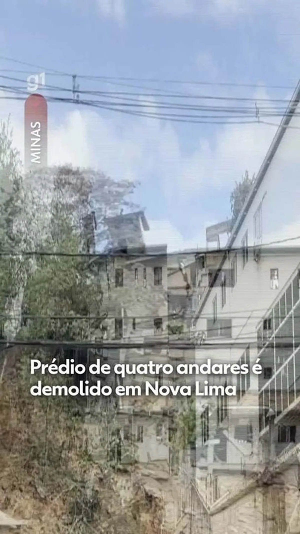 Demolição de prédio ocorre após desabamento de muro em Nova Lima