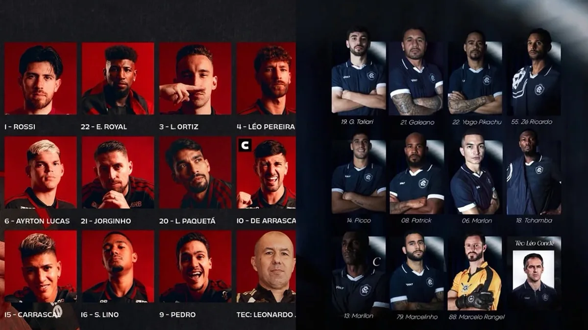 Flamengo e Remo têm escalações confirmadas para duelo pelo Brasileirão