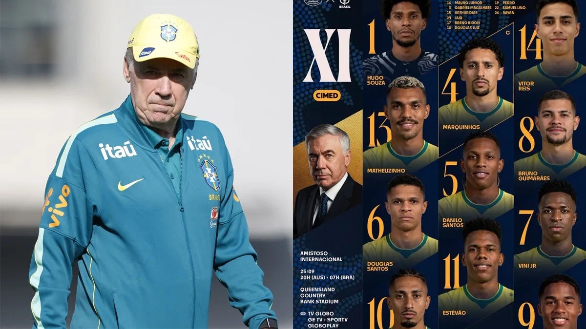 Hugo Souza será titular do Brasil contra a Austrália nesta sexta-feira