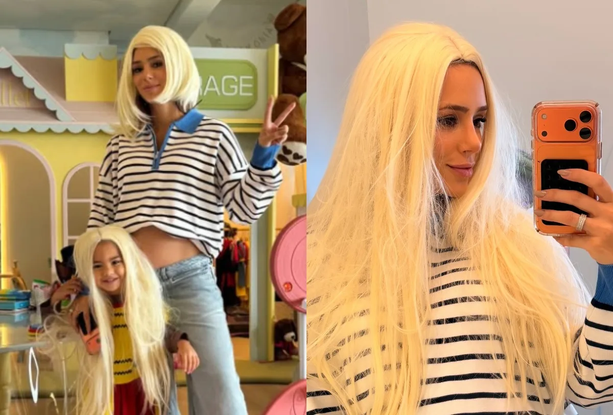 Bruna Biancardi brinca de mudar o visual com a filha Mavie