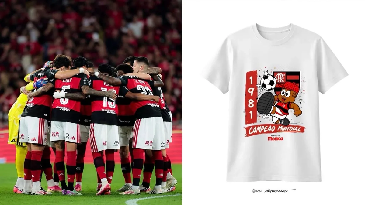 Flamengo homenageia Maurício de Sousa com ação de Jeremias no Maracanã