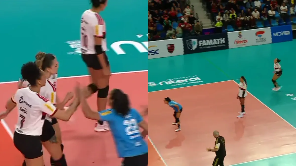 Flamengo bate Fluminense por 3 sets a 1 na Copa Supervôlei Feminina